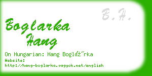 boglarka hang business card